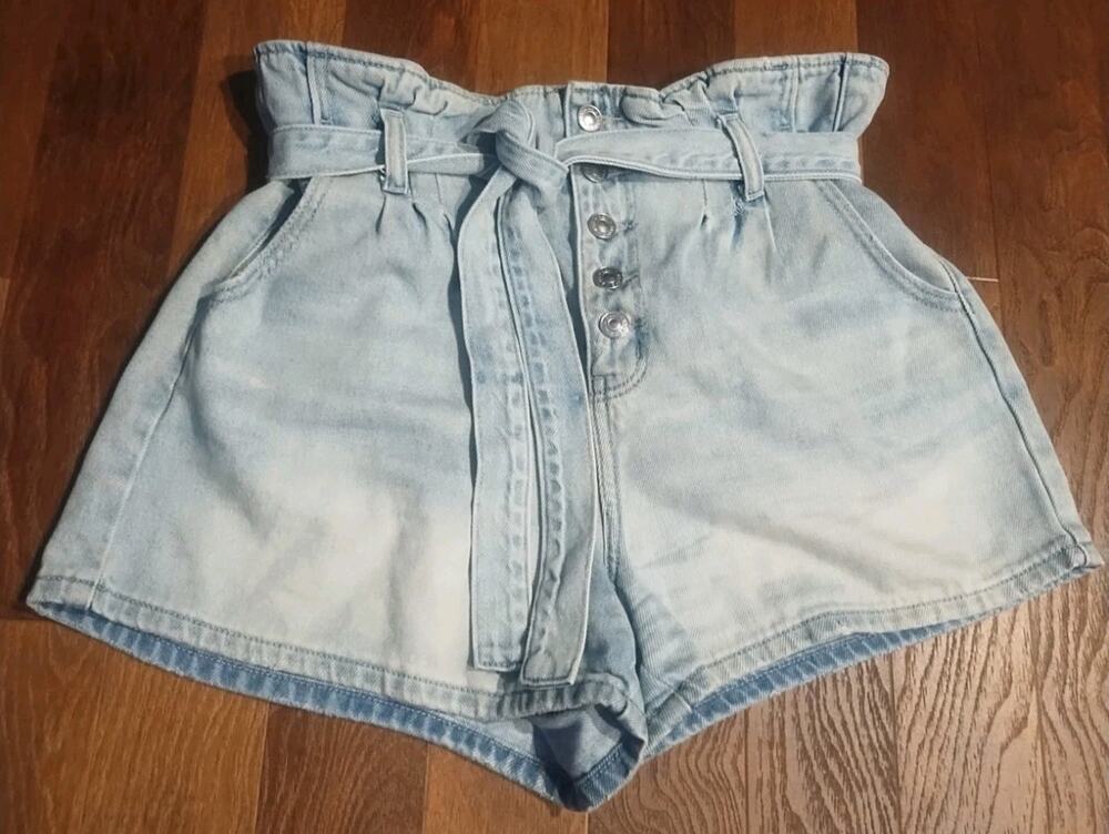 Vintage 80s American Eagle High Waist Pleated Shorts Belted Women 10 Medium